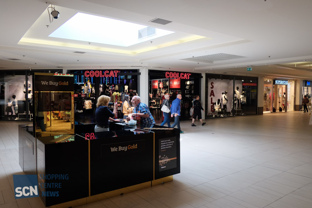 Kiosk voor aankoop goud