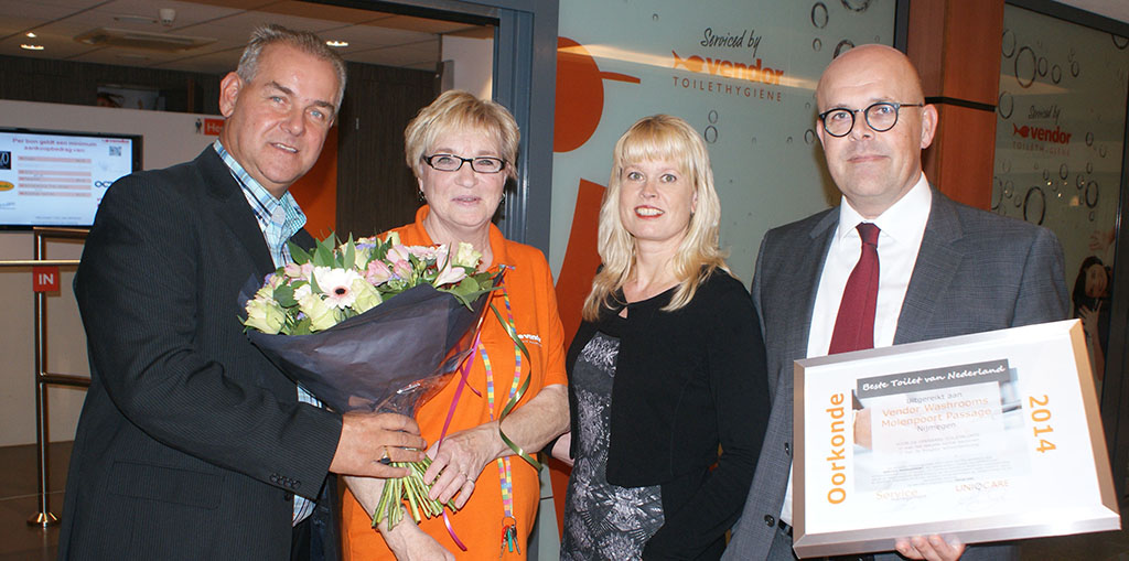 Vendor Washrooms Molenpoort Passage winnaar nationaal toiletonderzoek