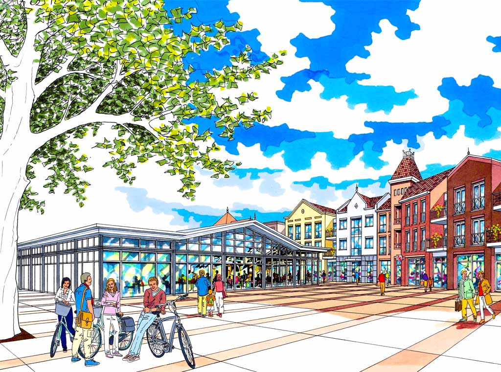 Hoogste punt voor woon-/winkelproject Marktwand Epe