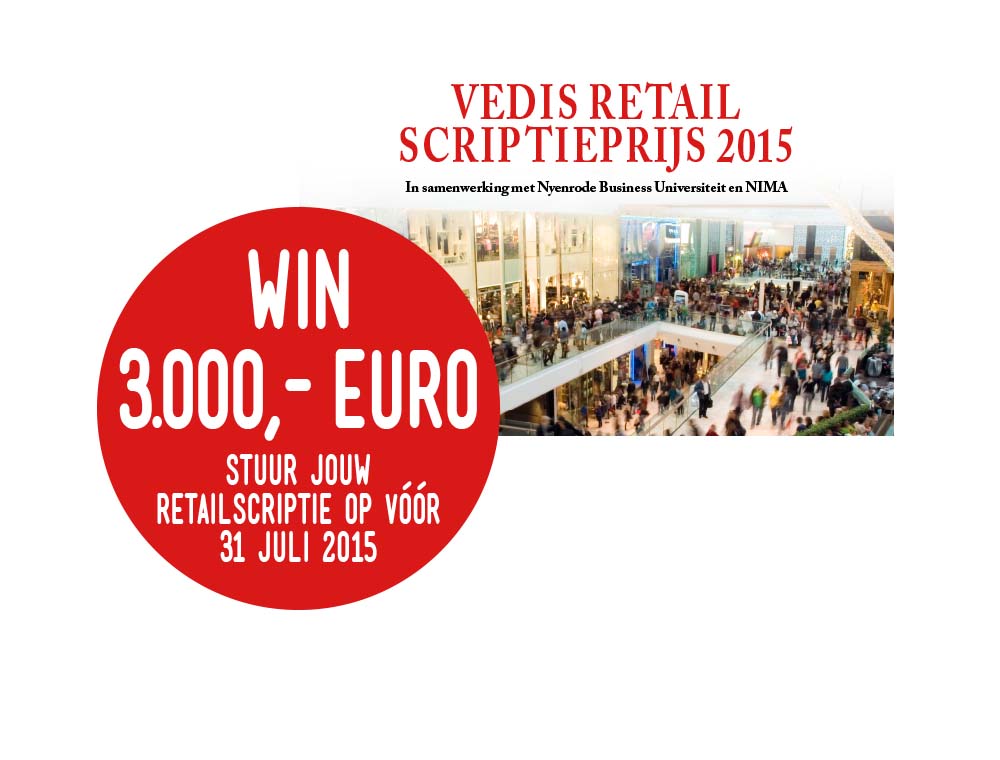 Inschrijving VEDIS Retail Scriptieprijs 2015 geopend