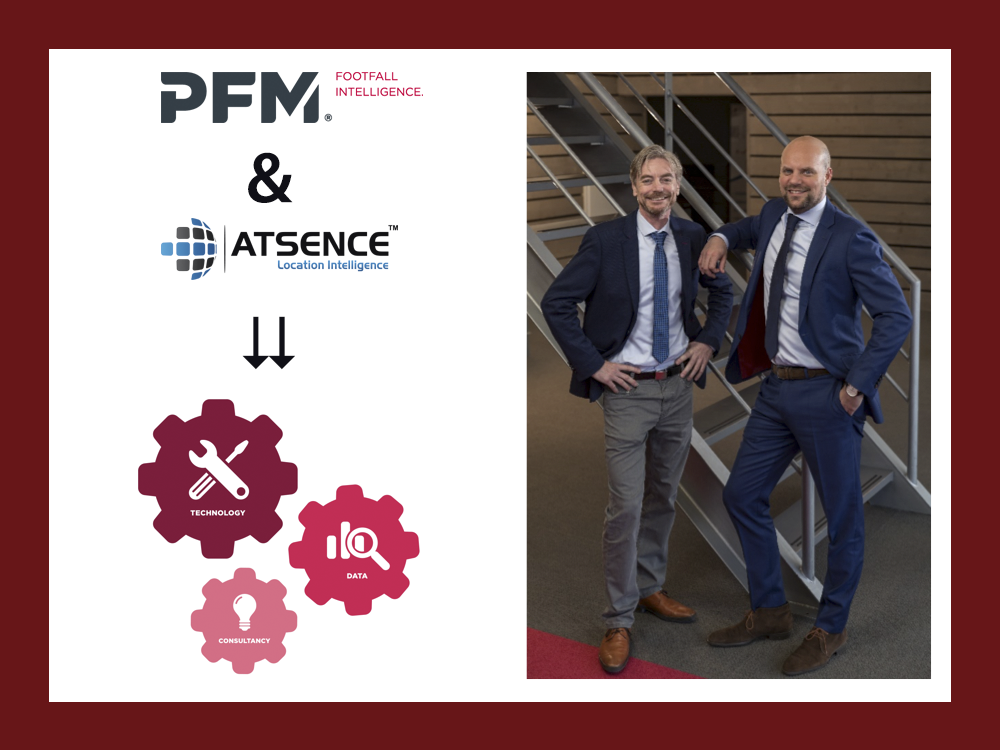 PFM Footfall Intelligence en AtSence Location Intelligence bundelen krachten