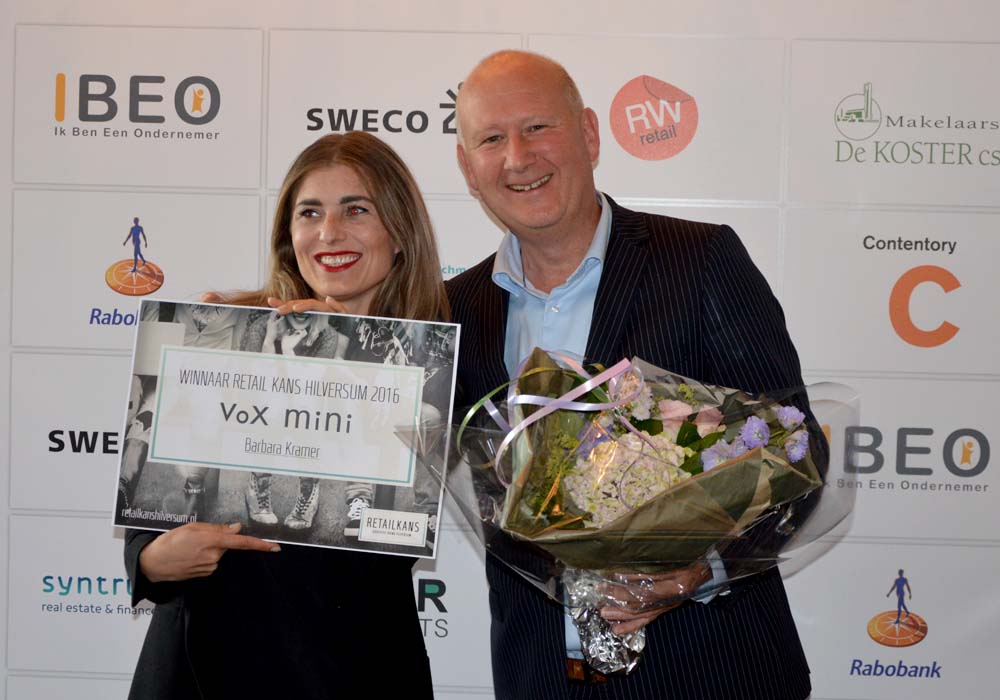 Vox Mini van Barbara Kramer wint de Retail Kans Hilversum 2016