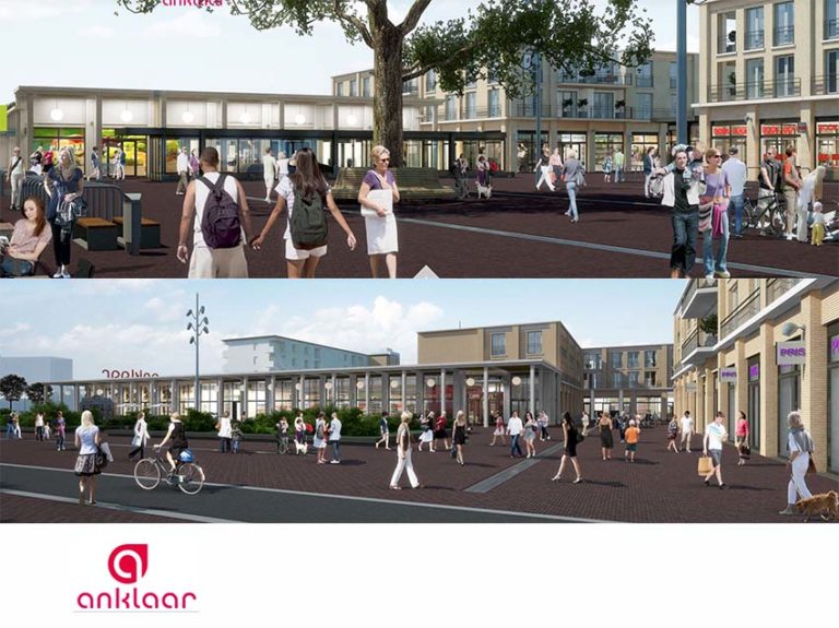 Start bovenbouw winkelcentrum Anklaar (Apeldoorn)