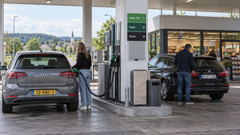 Nederlanders tanken (en shoppen) steeds vaker over de grens